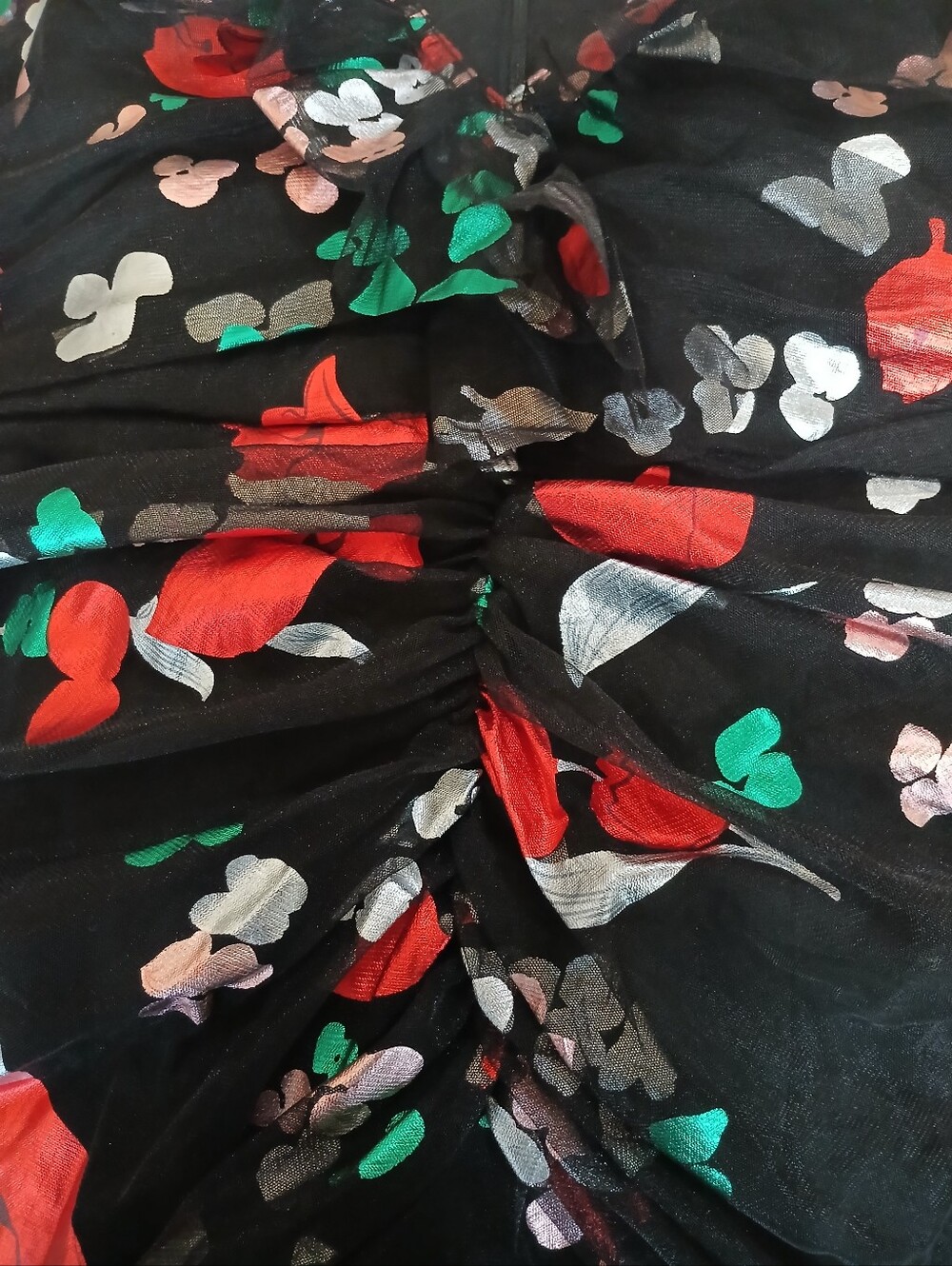 Alice McCall Floral Print Ruffled Ruched Mini Dress - Picture 5 of 5